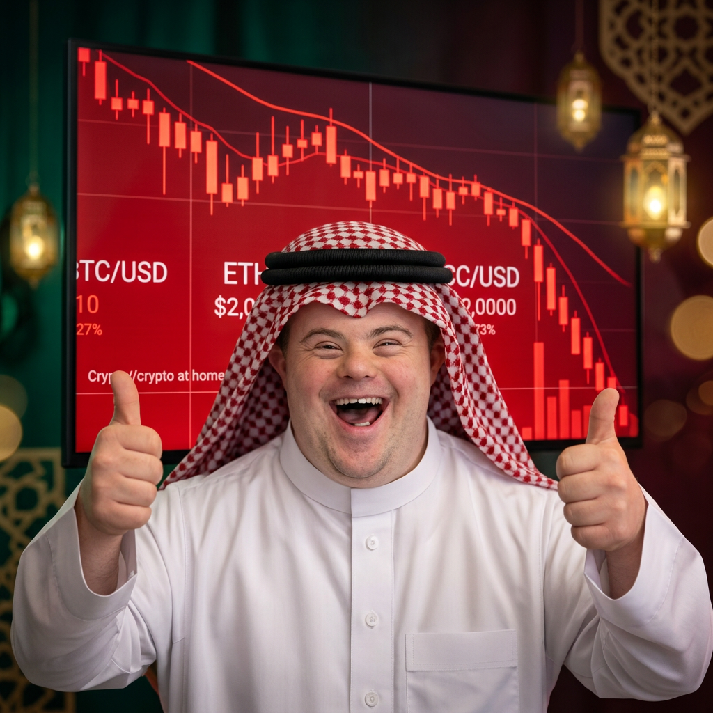 Thumbs up while the chart nukes.